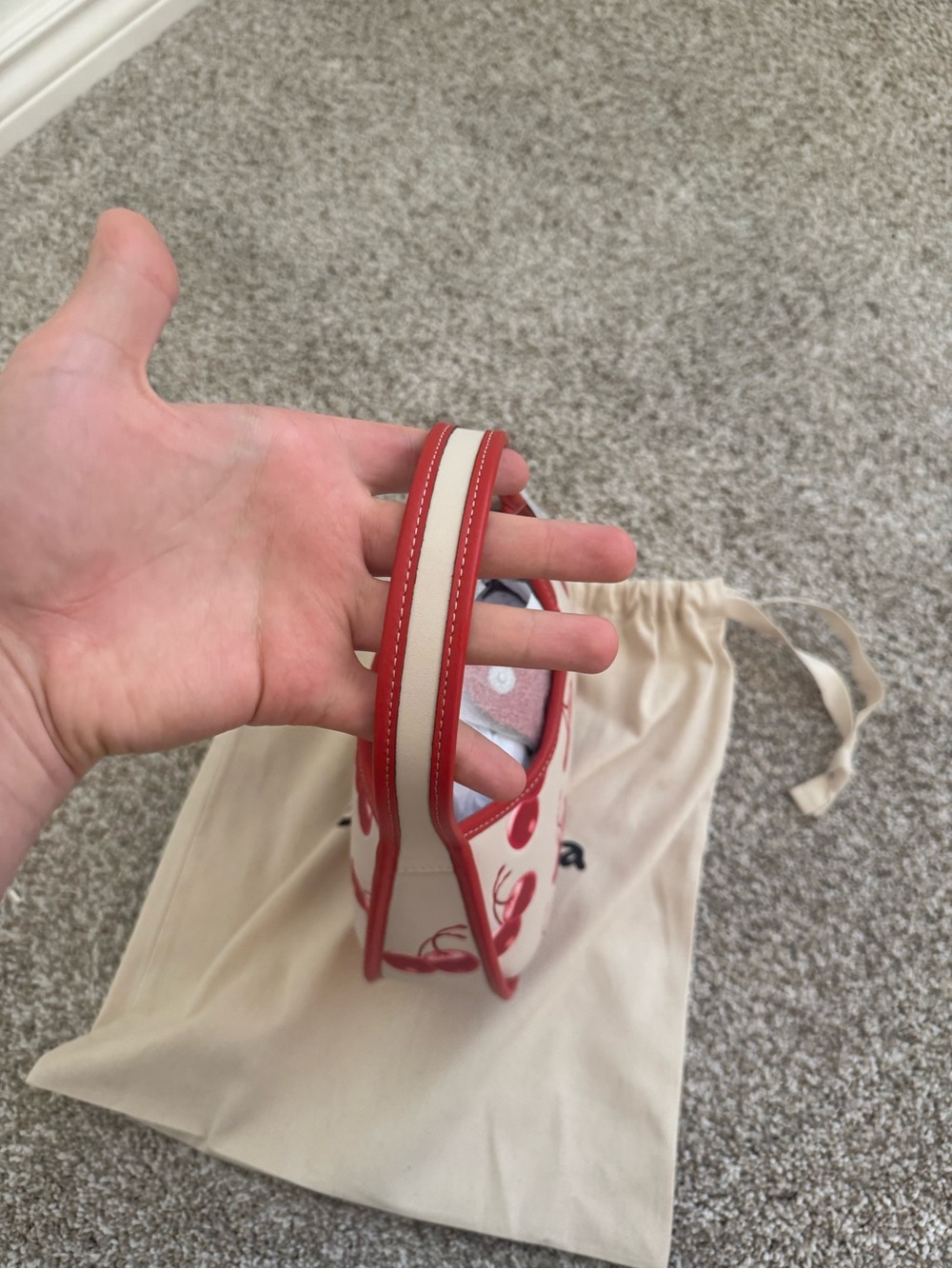 Coach Cream Shoulder Bag with Red Cherry Print - Picture 7 of 7